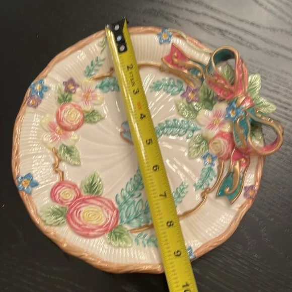 Fitz and  Floyd Classics vintage decorative plate Woodland Spring 3D - Picture 6 of 6